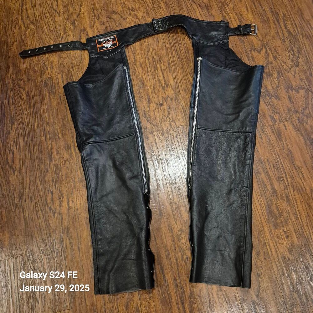 Vintage Interstate Leather Unisex L Classic Originals Motorcycle Leather Chaps
